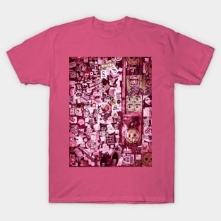 Pink Sticker Street Art NYC T-Shirt